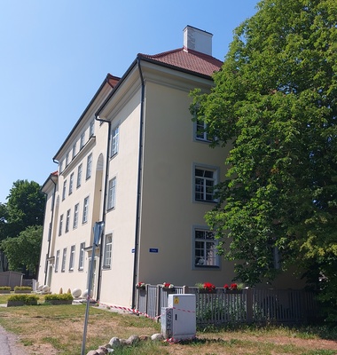 Teachers' residential Granite 24, view. Architects Herbert Johanson, Eugen Habernann rephoto
