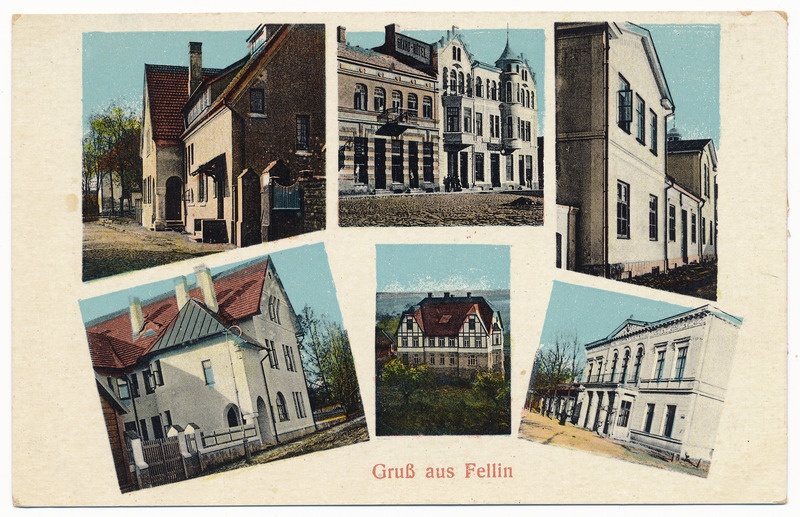 trükipostkaart albumis, Viljandi vaated, 6, u 1910, kirjastus E. Ring, koloreeritud