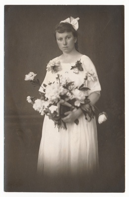 foto Ella Lillak, leer, tantsuõpetaja, ab Kallas, 1922  duplicate photo