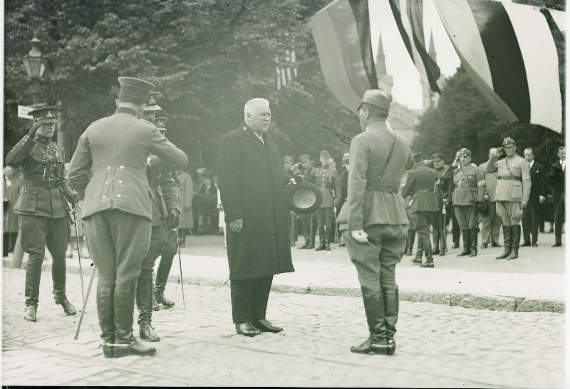 Kaitseliidu esindaja raport riigivanem  J. Teemantile.