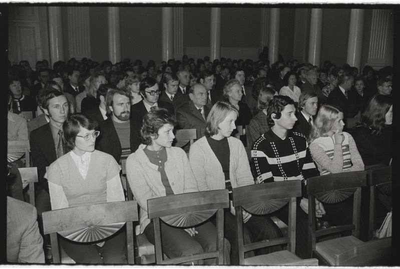 Tartu ülikooli arstiteaduskonna päev ülikooli aulas. 15. oktoober 1976. a.