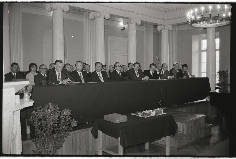 Tartu ülikooli arstiteaduskonna päev ülikooli aulas. 15. oktoober 1976. a.