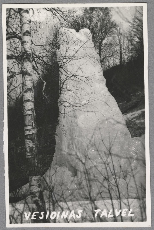 foto, Vesioinas talvel, u 1980