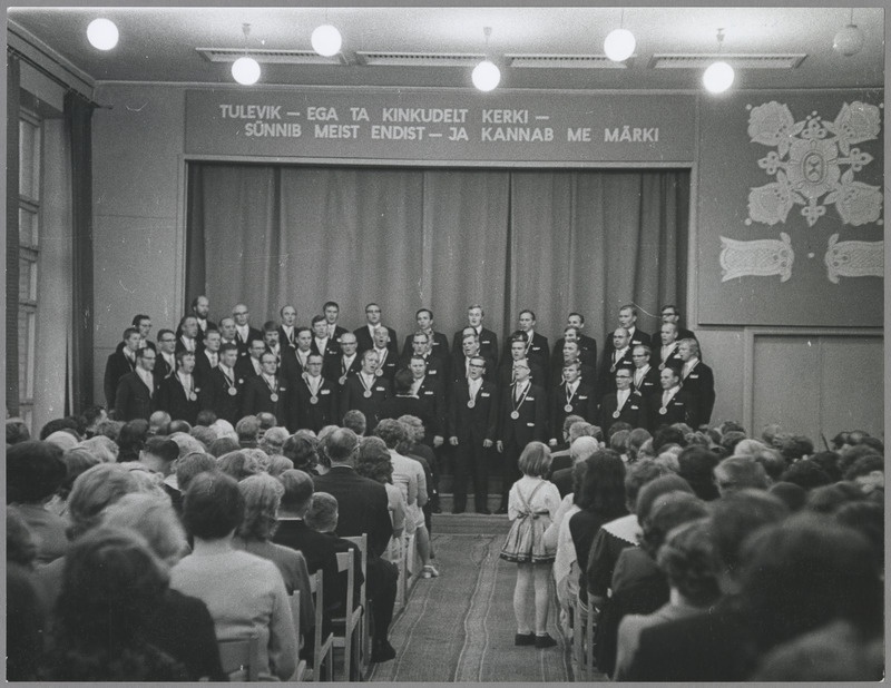 foto, Viljandi, Porvoo meeskoor, 1971, foto E. Veliste