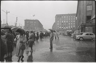 negatiiv, ENSV Üldlaulupidu, rongkäik ja publik, 1960  similar photo
