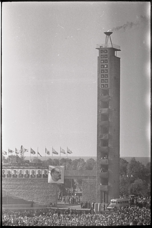 negatiiv, ENSV Üldlaulupidu, laulupeotuli, 1960