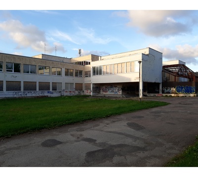 Haabneeme koolimaja, vaade. Arhitekt Rein Hansberg rephoto