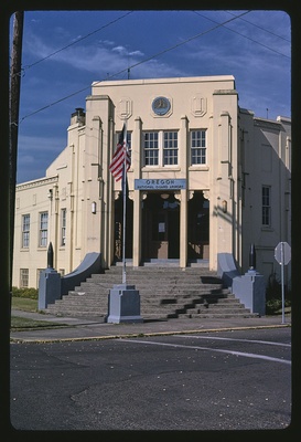 Oregon National Guard Armory, Washington and 7th Streets, Cottage Grove, Oregon (LOC)  duplicate photo