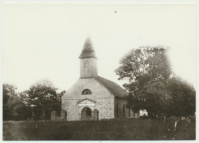 fotokoopia, Viljandimaa, Kõpu kirik vana torniga, enne 1906, repro L. Vellema  duplicate photo