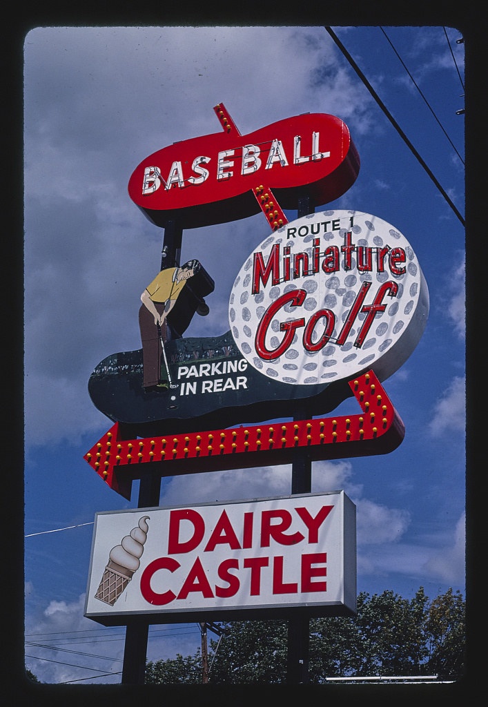 Golf sign, Route 1 mini golf, Saugus, Massachusetts (LOC)