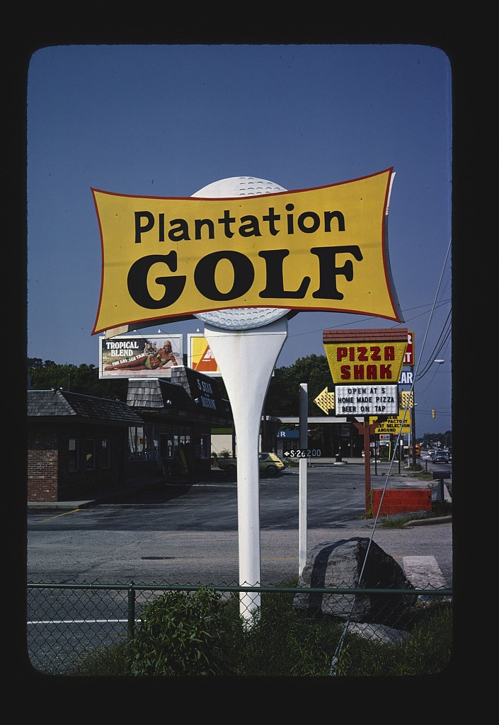 Sign, Plantation Golf, Myrtle Beach, South Carolina (LOC)