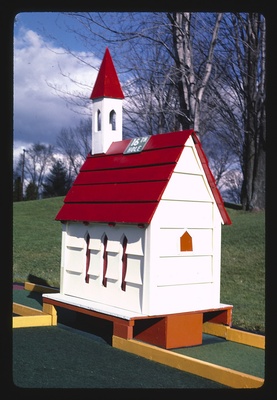 Church, Glauca Morra mini golf, Kirkland, New York (LOC)  duplicate photo