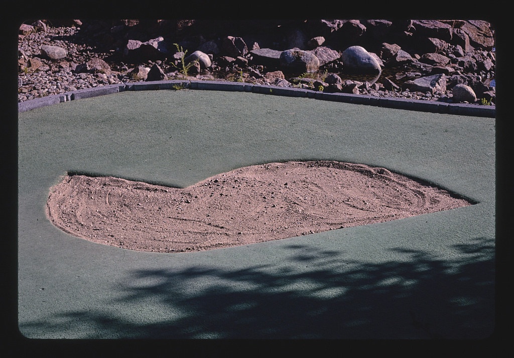 Sand trap, Calypso's Cove Mini-Golf, Old Forge, New York (LOC)