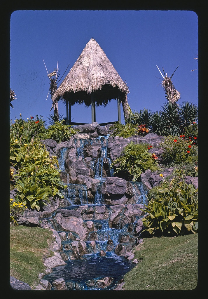 Waterfall, Jungleland miniature golf, Atlantic Beach, North Carolina (LOC)
