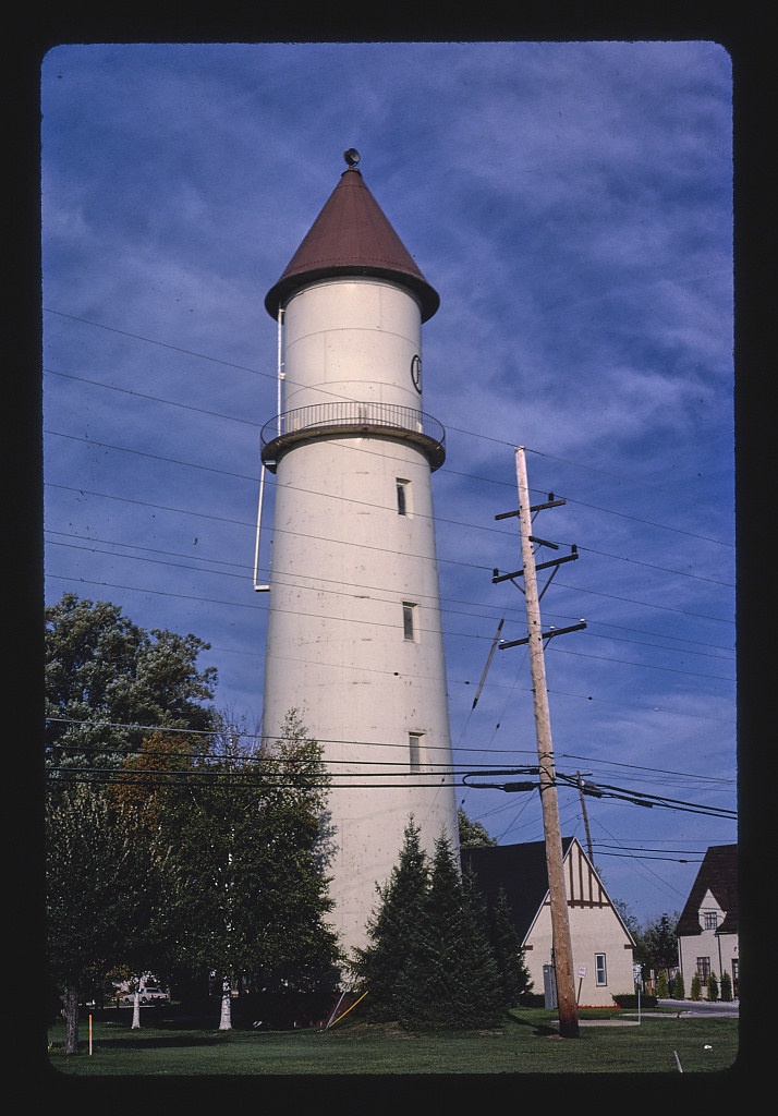 The Colony Lighthouse now at Symen of a subdivision, Route 29, Clay Township, Michigan (LOC)