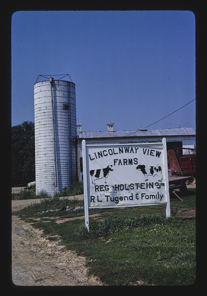 Lincoln Highway views, farm, Route 30-A, Jeffersonville, Ohio (LOC)