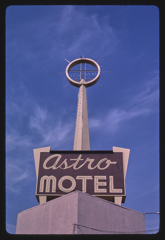Astro Motel sign, Motel Drive, Fresno, California (LOC)