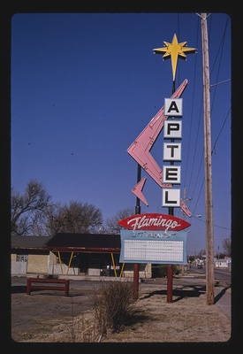 Flamingo Motel sign, Route 40, Salina, Kansas (LOC)  duplicate photo