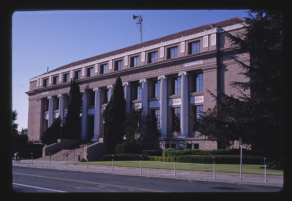 City Hall, angle 1, Lindsay Street, Stockton, California (LOC)