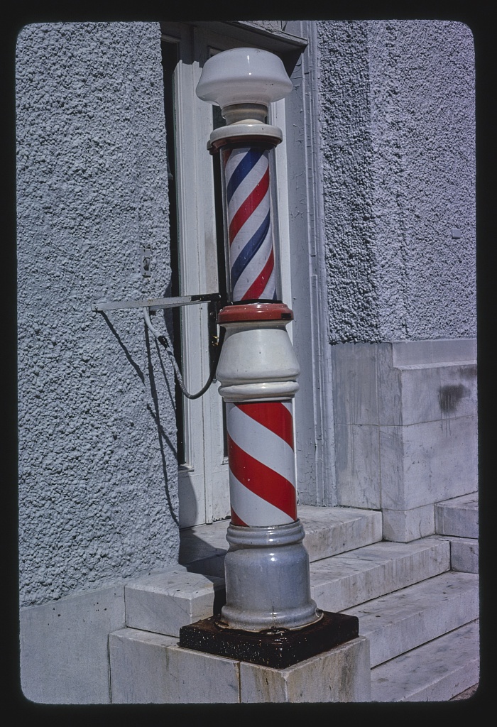 Barber pole, Garden Street, Pensacola, Florida (LOC)