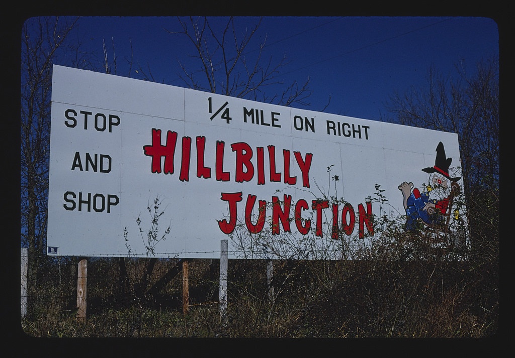 Hillbilly Junction billboard 1, Route 60, Willow Springs, Missouri (LOC)