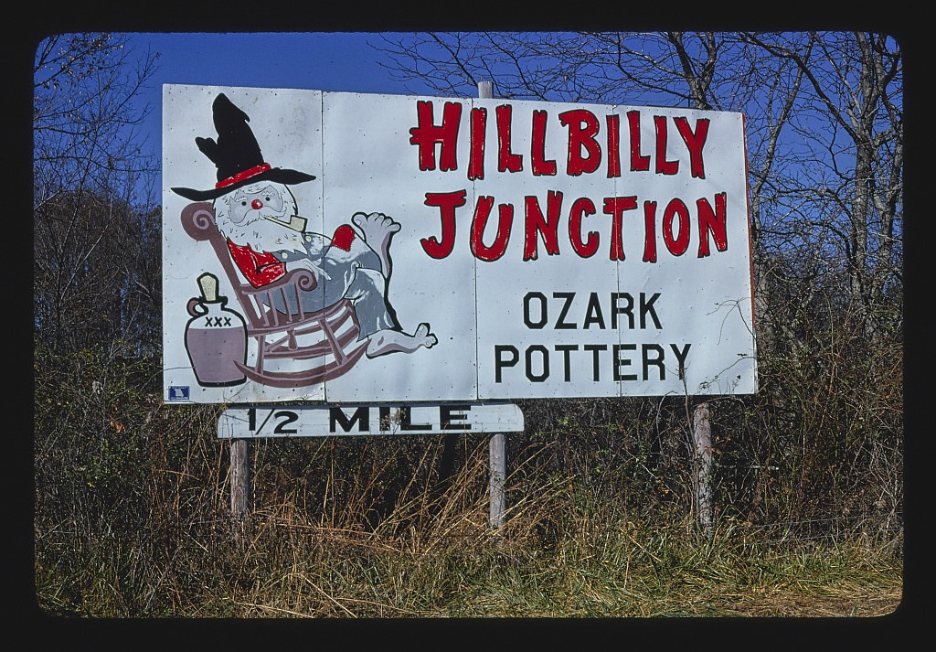 Hillbilly Junction billboard 2, Route 60, Willow Springs, Missouri (LOC)