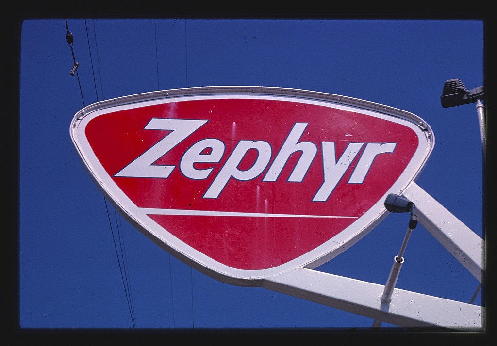 Zepher Gas sign, Muskegon, Michigan (LOC)
