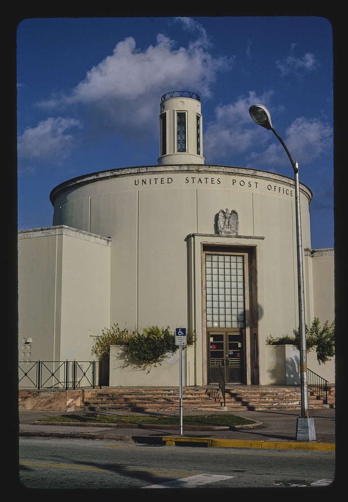 Post office, Miami Beach, Washington & 12th, Miami Beach, Florida (LOC)