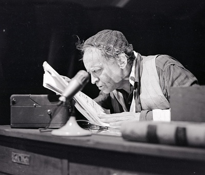 foto, negatiiv, Henno Saarne, Krappi viimane lint, 10.06.1973, Draamateater, esitab Jüri Järvet  similar photo