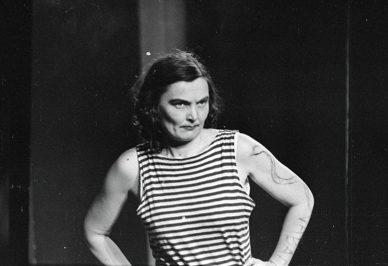 „Aristokraadid“ (Nikolai Pogodin). Rakvere teater 1973. Tatoveeritu – Mai Mering.