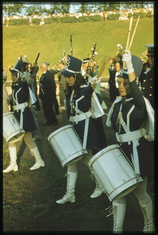 X Üldtantsupidu. 30. juuni – 1. juuli 1973. Puhkpilliorkestri esinemine.