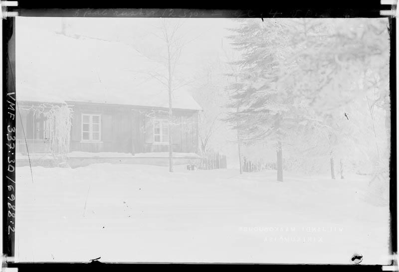 fotonegatiiv, Viljandi Maakogudus (Pauluse kogudus), kirikumõis, pastoraat, u 1910, foto J. Riet