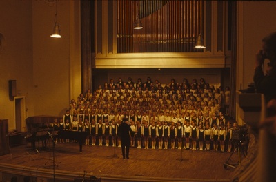 Reprofoto. Riho Pätsi 75. juubel.  Estonia kontsertsaalis esineb Ellerhein, juhatab Heino Kaljuste.  similar photo