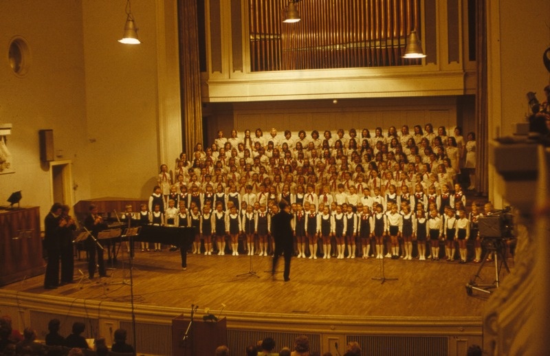 Reprofoto. Riho Pätsi 75. juubel.  Estonia kontsertsaalis esineb Ellerhein, juhatab Heino Kaljuste.