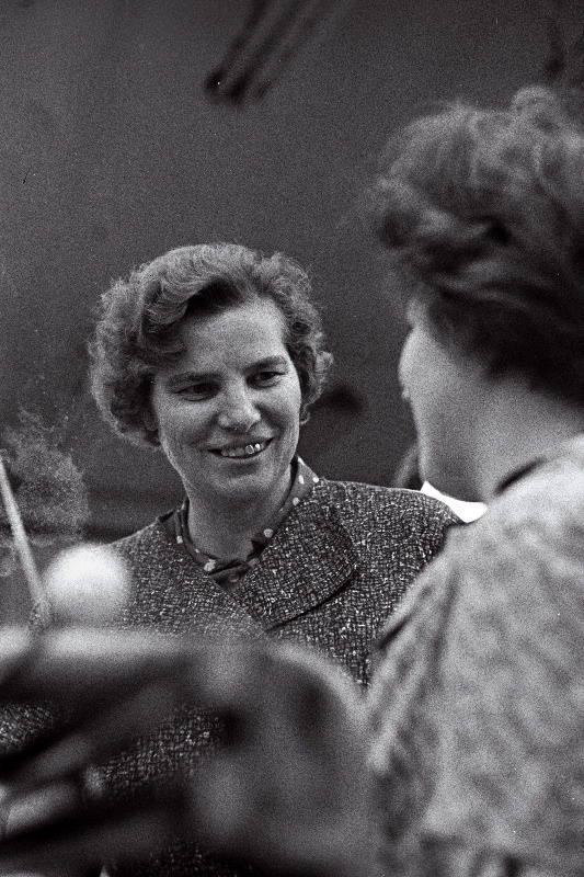 NLKP XXIII kongressi delegaat, trikotaaživabriku "Marat" kudumistsehhi brigadir Leida Tammelaan.