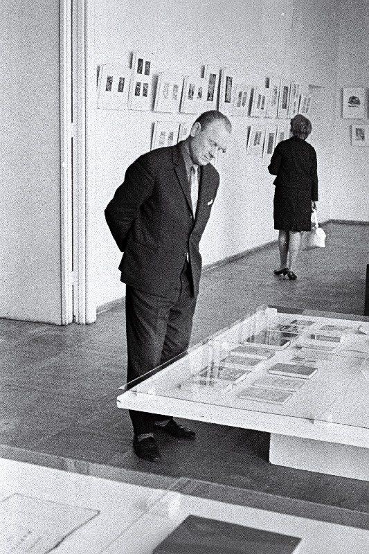 Vaade näitusele "Eesti raamat 1967" Kunstihoones.