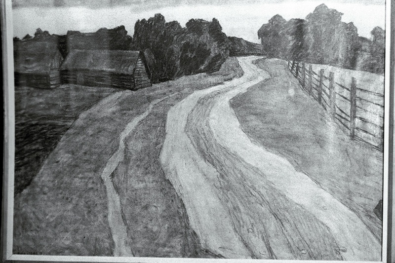 Kristjan Raud "Maantee" (süsi 1940).