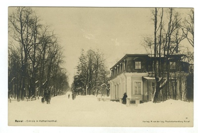 Tallinn. Kadriorg. Salongi (Weizenbergi) tänav talvel.  duplicate photo