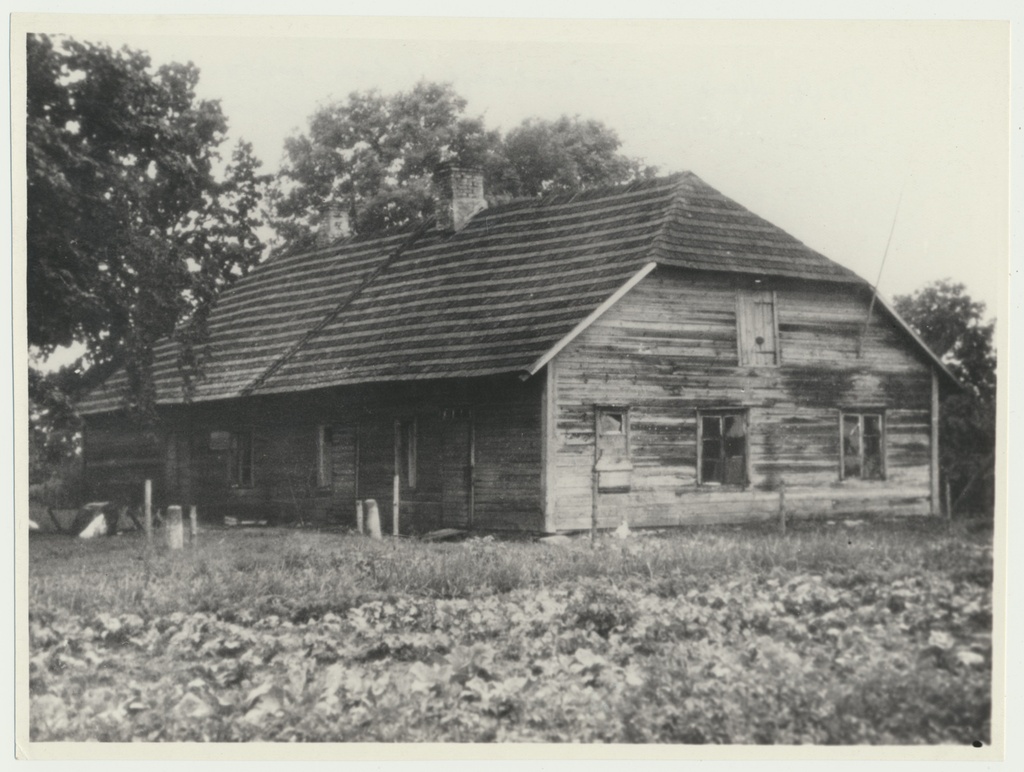 foto, Viljandimaa, Pöögle Maie vana koolimaja, 1946