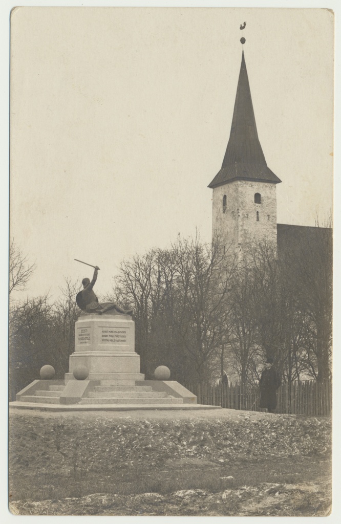 foto, Suure-Jaani, Lembitu ausammas, kirik, u 1930