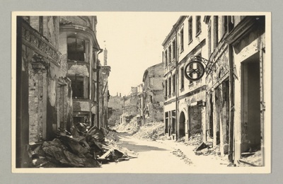 Purustatud Tallinn 1944.a. Harju tn.  duplicate photo