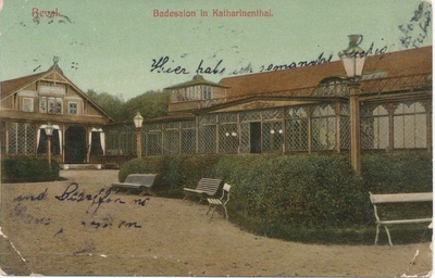 Postcard. Kadrioru swimming pool. 1907.  duplicate photo