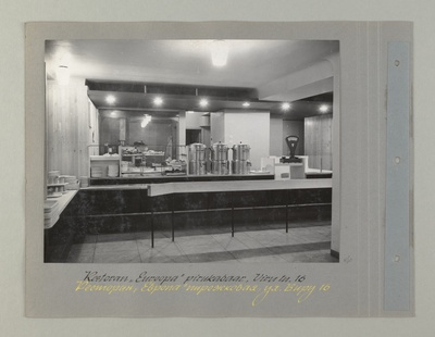 Tallinna sööklate, restoranide ja kohvikute trust. Restoran "Euroopa" pirukabaar, Viru tn.16, ca 1967. a.  duplicate photo