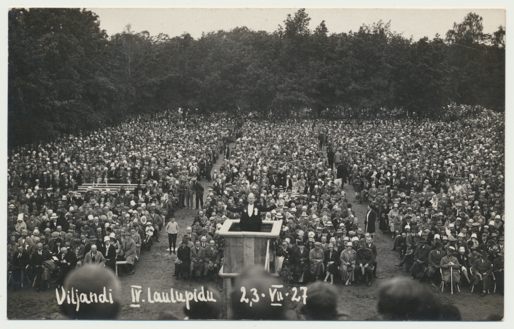 foto, Viljandi 4. laulupidu, üldvaade, 1927