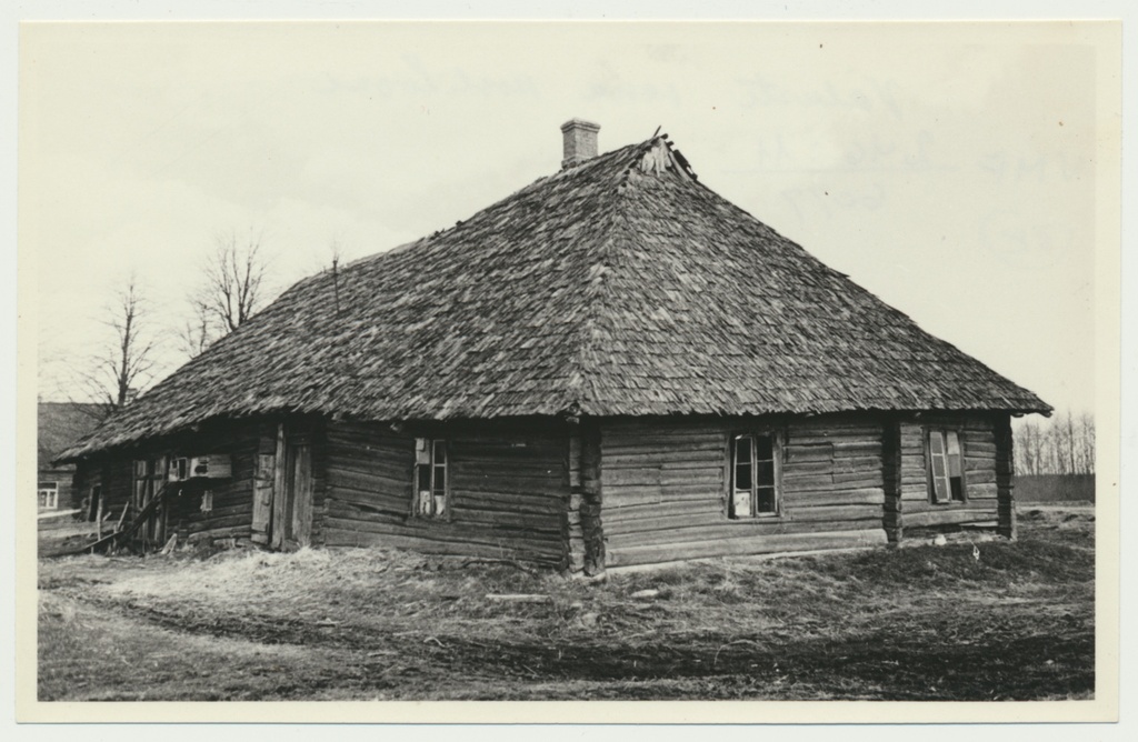 foto, Viljandimaa, Väluste vana koolihoone, 1959, foto L. Vellema
