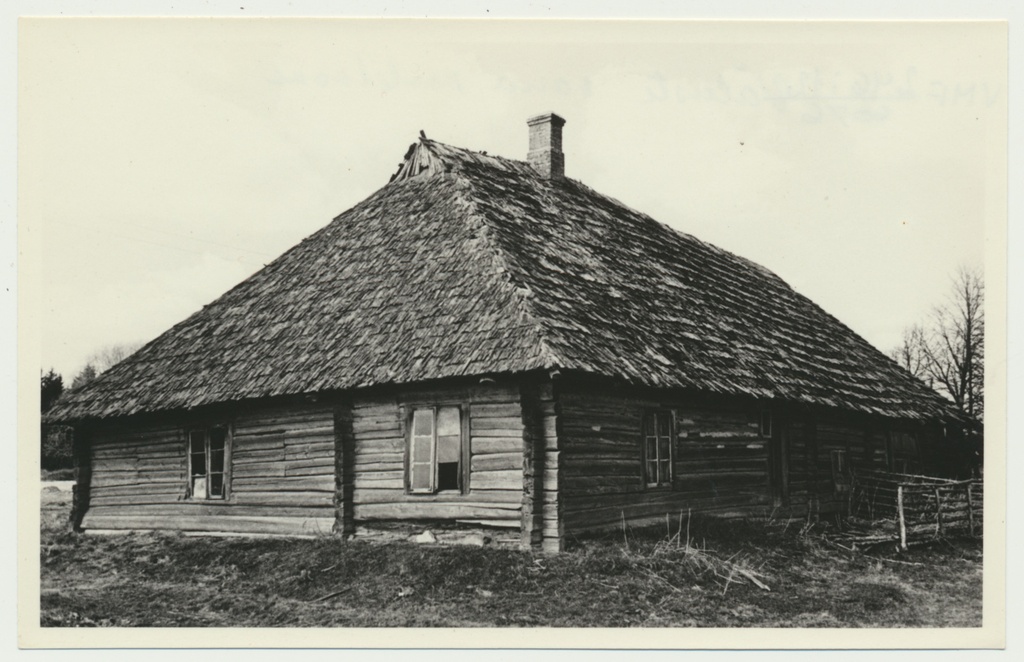 foto, Viljandimaa, Väluste vana koolihoone, 1959, foto L. Vellema
