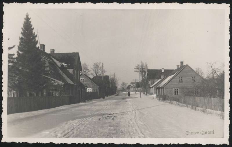 fotopostkaart, Suure-Jaani khk, Suure-Jaani, Viljandi (J. Köleri) tn, vas. nr 33 maja, u 1935, foto A. Veidner