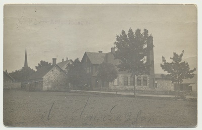 foto, Viljandimaa, Kolga-Jaani, üldvaade, keskel meierei, u 1930  duplicate photo