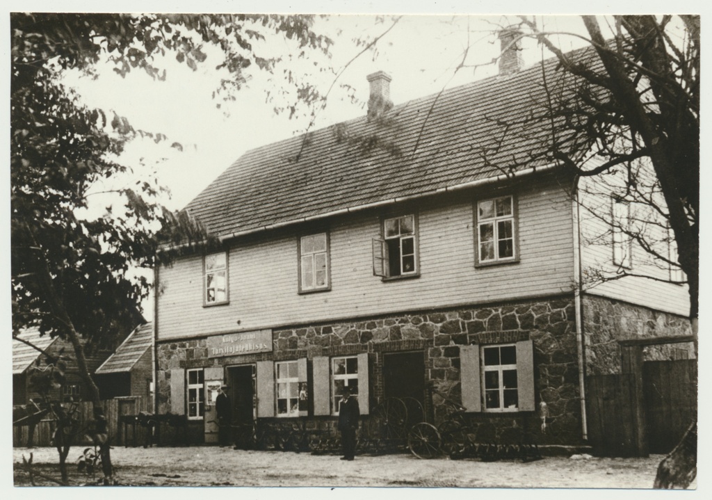fotokoopia, Viljandimaa, Kolga-Jaani, tarvitajate ühisuse kauplus, 1928, foto Sass