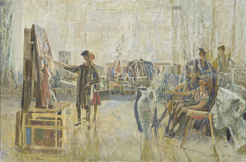 Muusika, ballett, kujutav kunst (kolmeosaline pannoo)